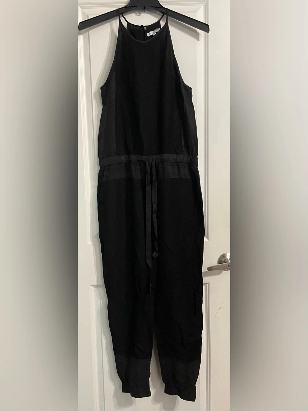 YFB by Young Fabulous & Broke Diego Linen Blend Black Jumpsuit Size Medium